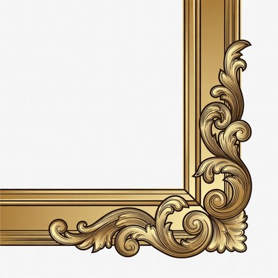 Ornate Golden Picture Frame