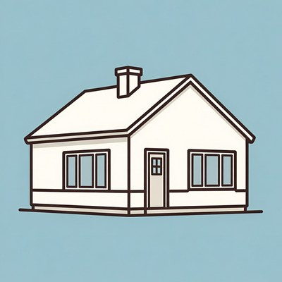 Simple White House Illustration