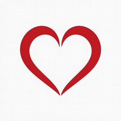 Red Heart Outline Icon