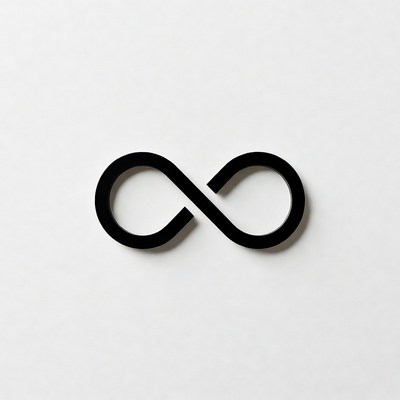 Black Infinity Symbol