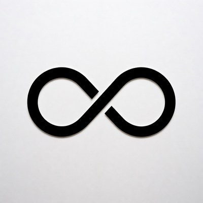 Black Infinity Symbol