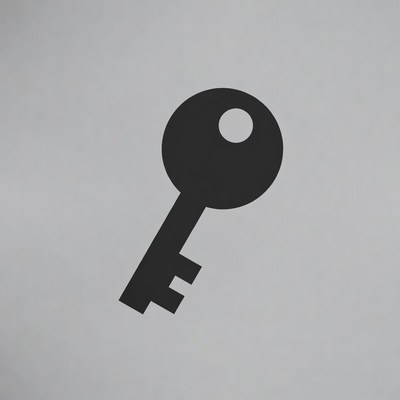 Black key icon