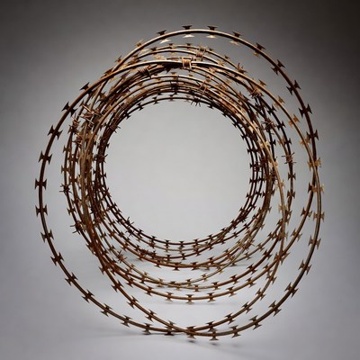 Coiled Barbed Wire Circle