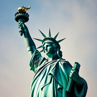Statue of Liberty holding torch