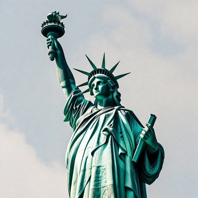 Statue of Liberty holding torch