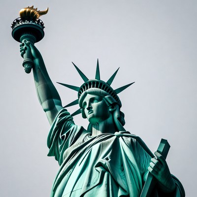 Statue of Liberty holding torch