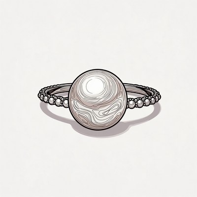 Pearl Ring Illustration