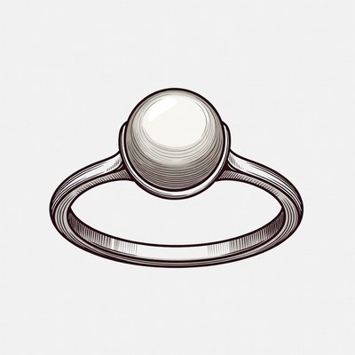 Pearl Ring Illustration