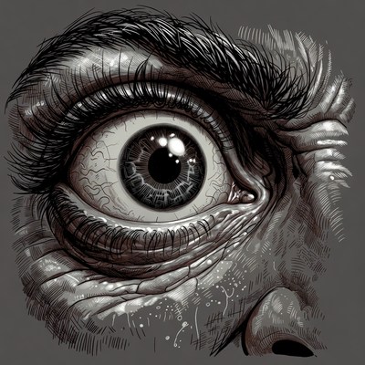 Detailed Human Eye Illustration
