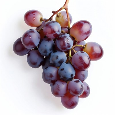 Bunch of red and purple grapes