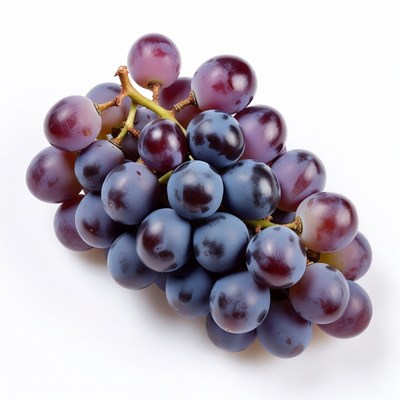 Bunch of Fresh Purple Grapes