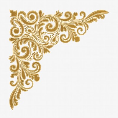 Gold Ornate Corner Design