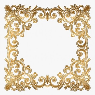 Ornate Golden Baroque Frame