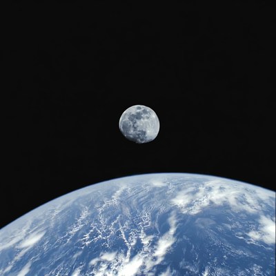 Earth and Moon from Space