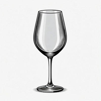Wine Glass Illustration
