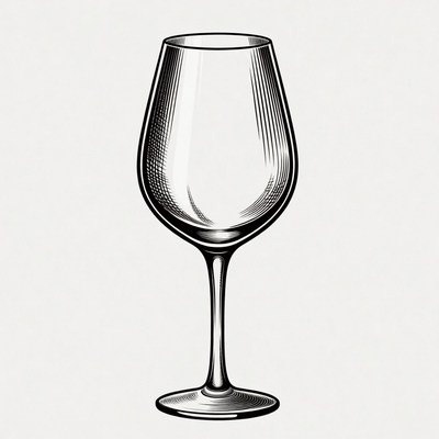 Wine Glass Illustration