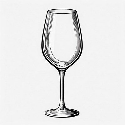 Wine Glass Illustration
