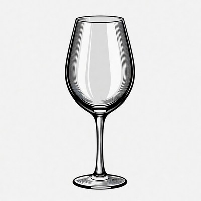 Wine Glass Illustration
