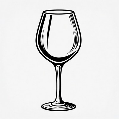 Wine Glass Illustration