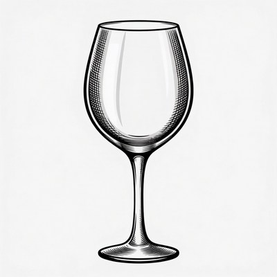 Wine Glass Illustration