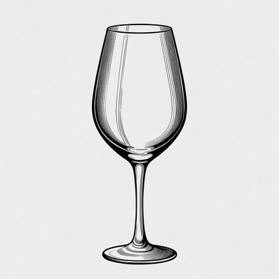 Wine Glass Illustration