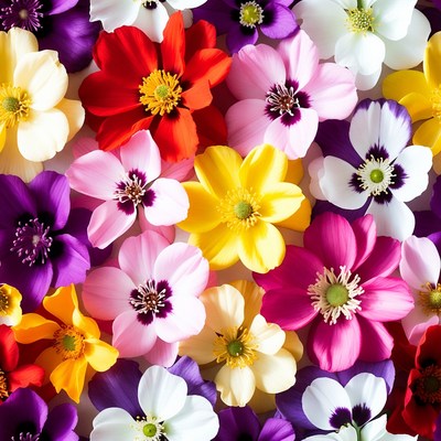 Colorful Anemone Flowers Bouquet