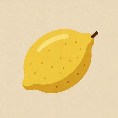 Yellow Lemon Illustration