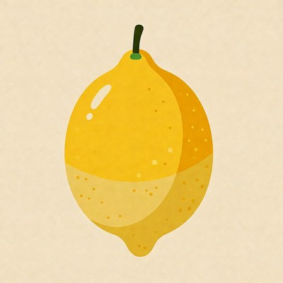 Yellow Lemon Illustration