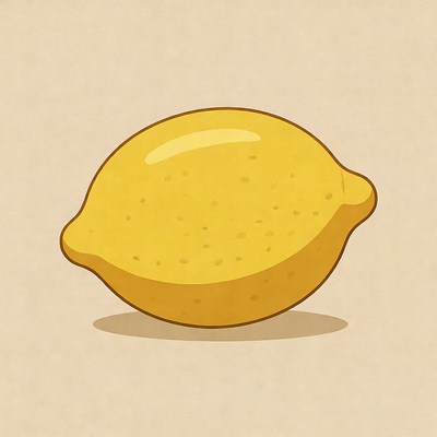 Yellow Lemon Illustration