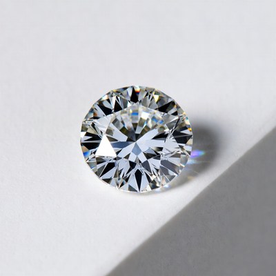 Sparkling Round Diamond Gemstone