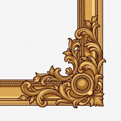 Ornate Golden Picture Frame