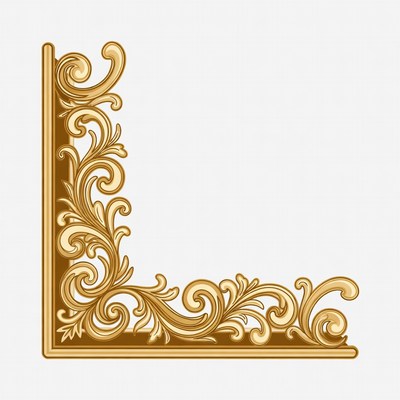 Gold Ornate Corner Border