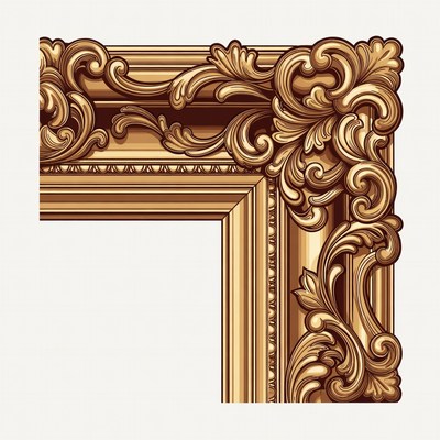 Ornate Gold Picture Frame Corner