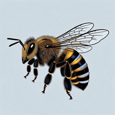 Honey Bee Illustration