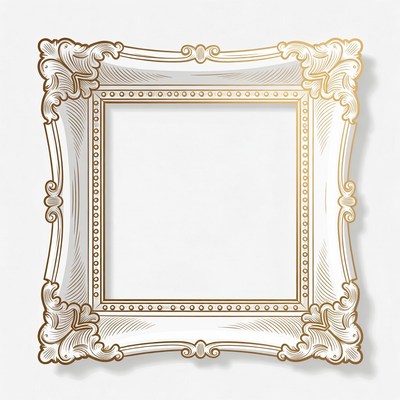 Ornate Gold Picture Frame