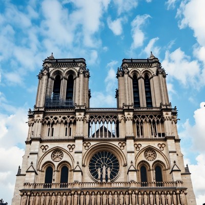 Notre Dame Cathedral Paris facade