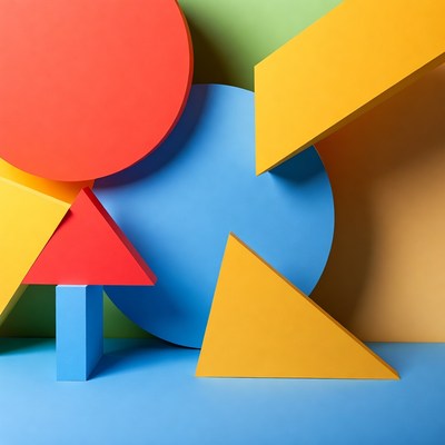 Colorful Geometric Shapes Background