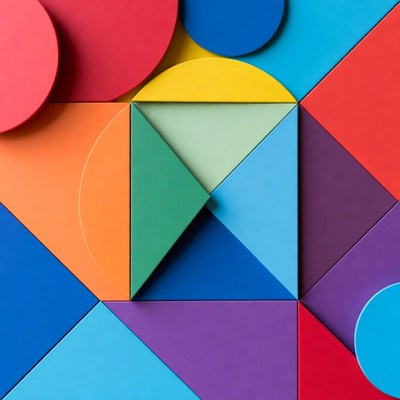 Colorful Geometric Shapes Pattern