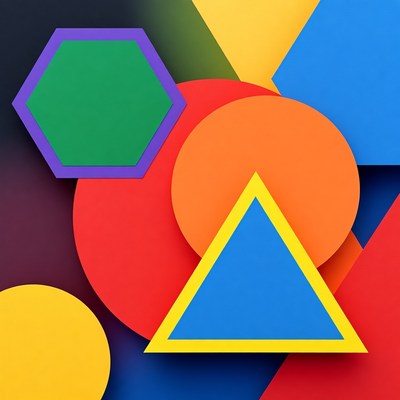 Colorful Geometric Shapes Background