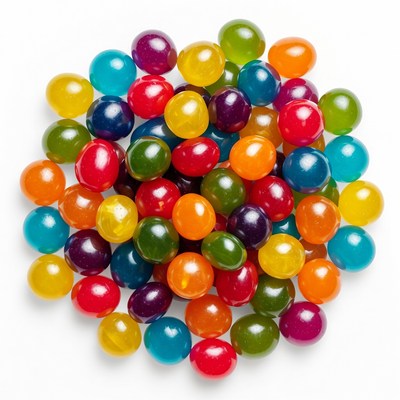 Colorful Gummy Candy Pile