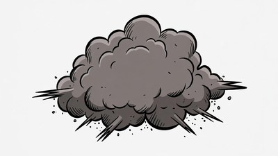 Cartoon Explosion Cloud
