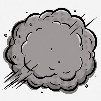 Cartoon Explosion Cloud