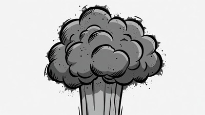 Cartoon Explosion Cloud
