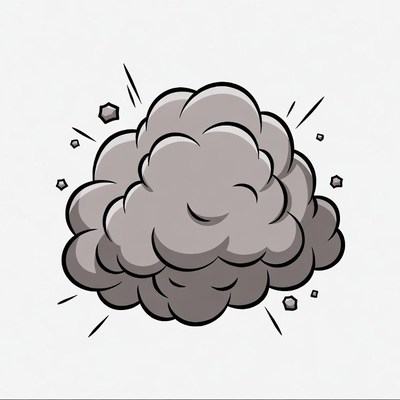 Cartoon Explosion Cloud