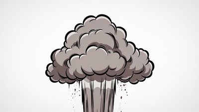 Cartoon Explosion Cloud