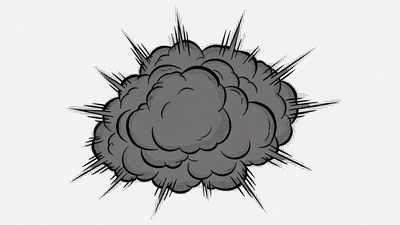 Comic Explosion Cloud Clip Art