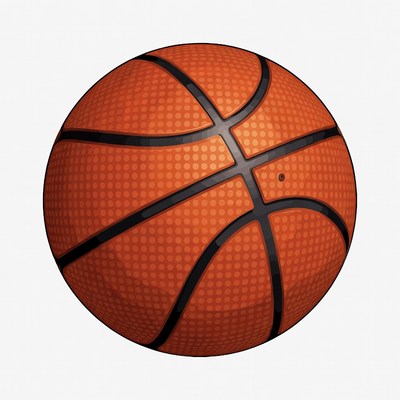 Orange basketball illustration