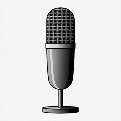 Black Microphone Illustration