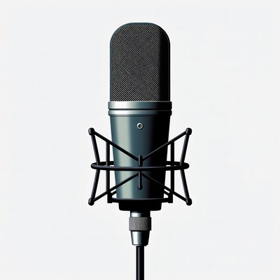Black Microphone on Stand
