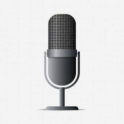 Gray Microphone Illustration
